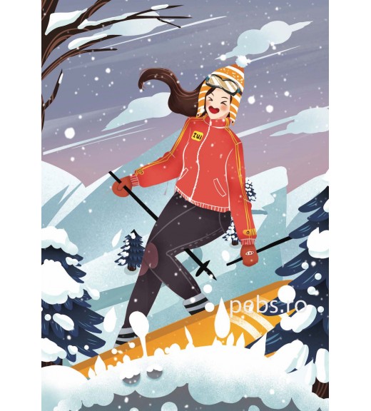 Girl on the Ski Slope