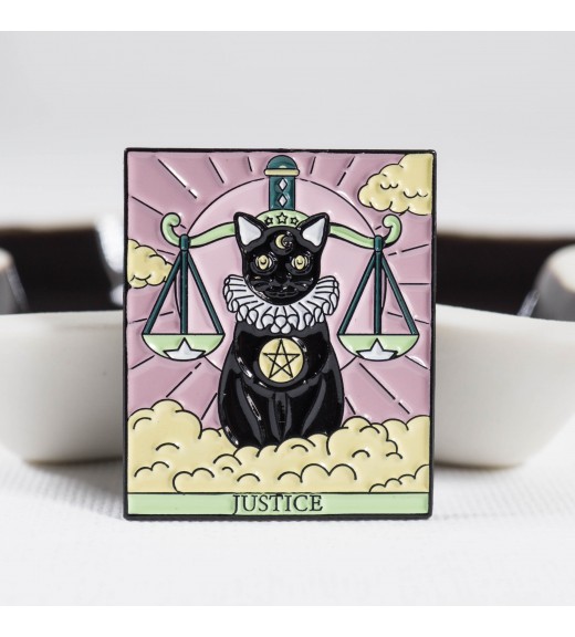 Pin Cats Tarot. Justice imagine
