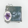 Pendant with Garden Flower. Pearl