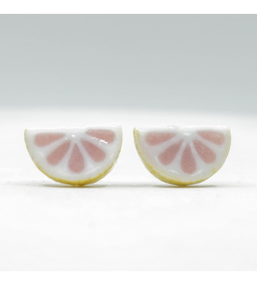 Cercei Ceramică Grapefruit Slice imagine