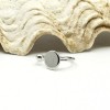 Minimal Collection Ring - Dots. Silvery