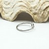 Minimal Collection Ring - Small Circle. Silvery