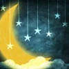 Inel Galaxy - Moon and Stars Emerald Dream imagine